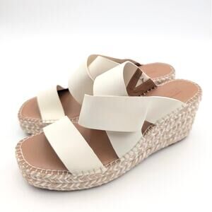Nordstrom Rack Cressida Platform Wedge Espadrille Sandal Ivory Size US 11M